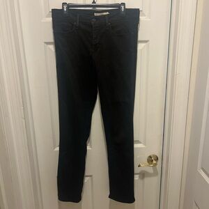 Levi's Women's Black Straight Leg Jeans